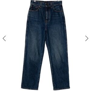 KHAITE Dark Blue Straight Jeans | Albi